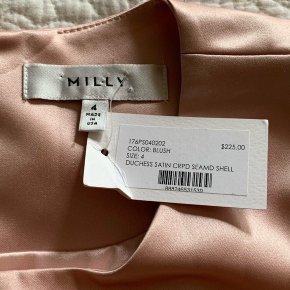 Milly Duchess Satin Top - Picture 4 of 5